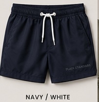 Boys Swim Shorts Contrast in Navy